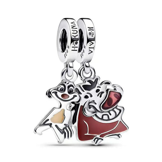 Disney, The Lion King Timon & Pumbaa Splittable Dangle Charm
