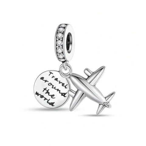 jewlouli Travel Dangle Charm fits pandora bracelet