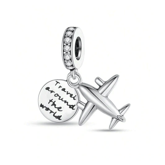 jewlouli Travel Dangle Charm fits pandora bracelet