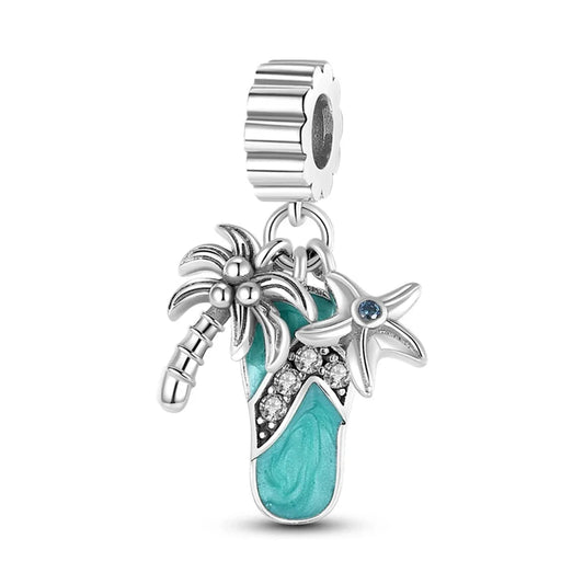 With Palm Tree And Starfish Charm