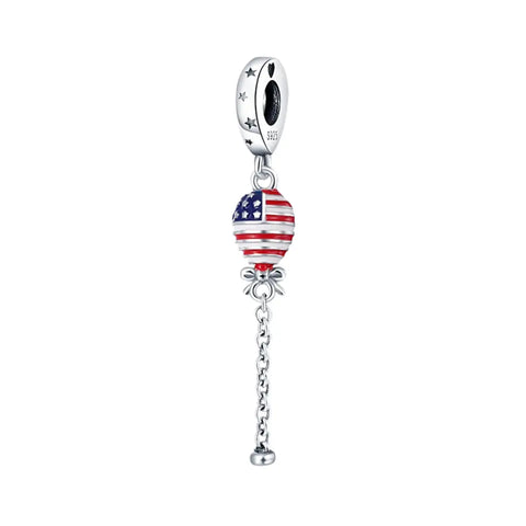 USA Balloon Dangle Charm - USA Balloon Dangle Charm