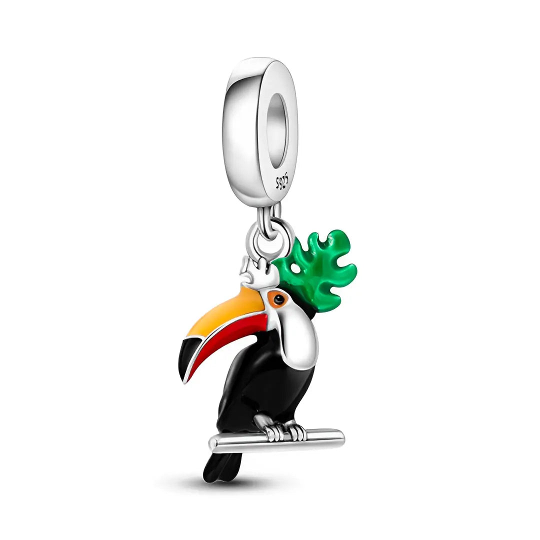 Vibrant Toucan Dangle Charm