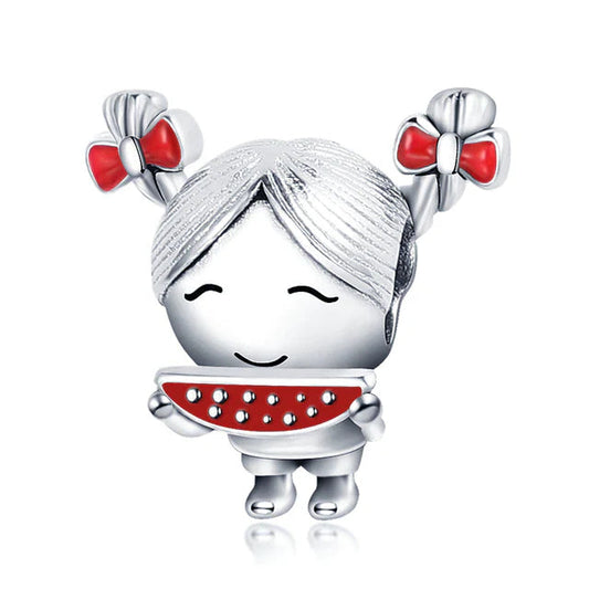 Watermelon girl eating Charm
