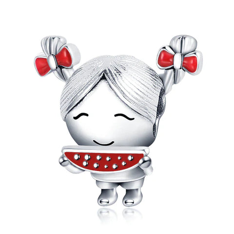 Watermelon girl eating Charm - Watermelon girl eating Charm