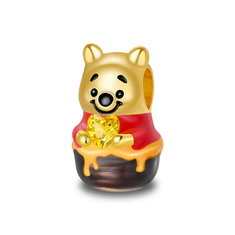 Winnie The Pooh- Pooh In Honey Pot Charm - Winnie The Pooh- Pooh In Honey Pot Charm