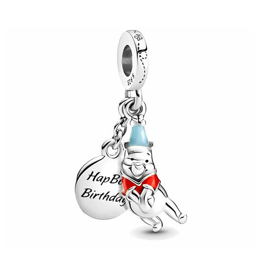 Winnie the Pooh- Birthday Dangle Charm