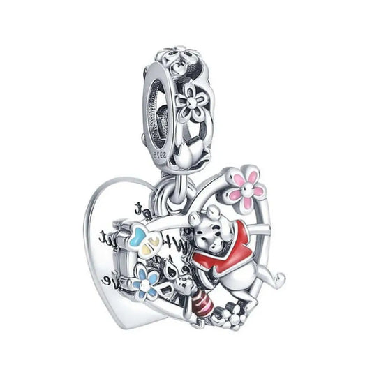 Winnie the Pooh- Pooh & Piglet Double Dangle Charm