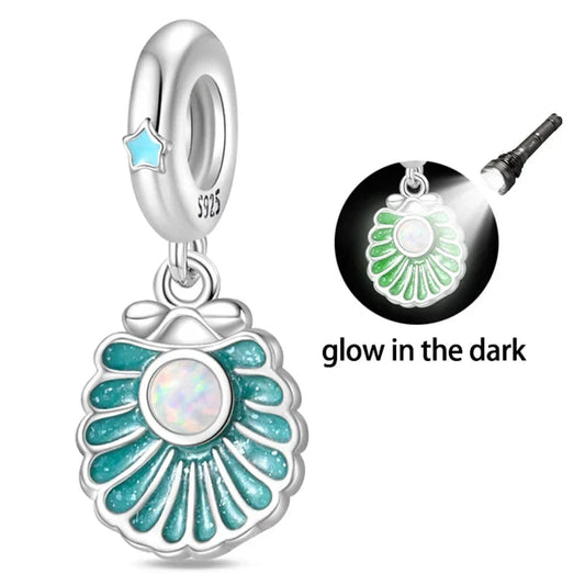 With Green Shell And Light In The Dark Charm