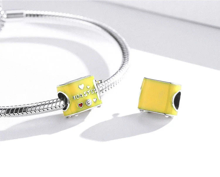 Yellow Morning Toaster Charm