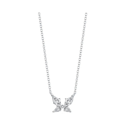 Zircon Butterfly Necklace