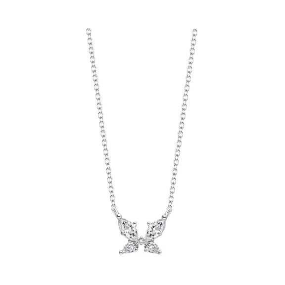 Zircon Butterfly Necklace - Zircon Butterfly Necklace