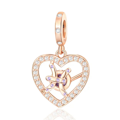 Zodiac Pisces Dangle Charm - Zodiac Pisces Dangle Charm