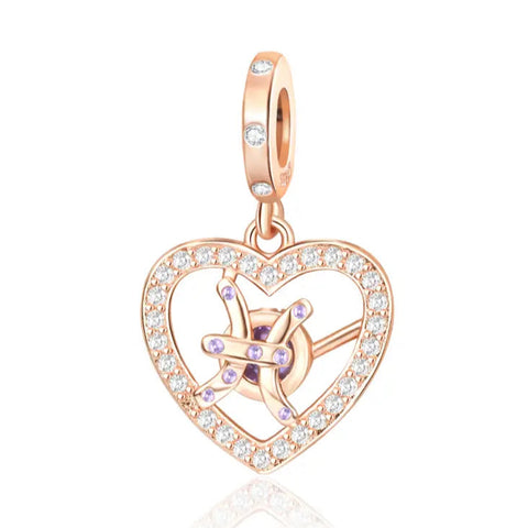 Zodiac Pisces Dangle Charm - Zodiac Pisces Dangle Charm