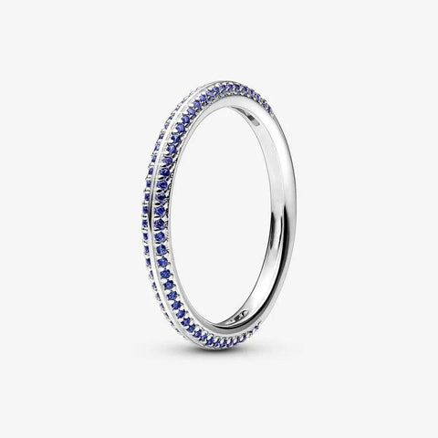 Silver ME Blue Pave Ring - Silver ME Blue Pave Ring