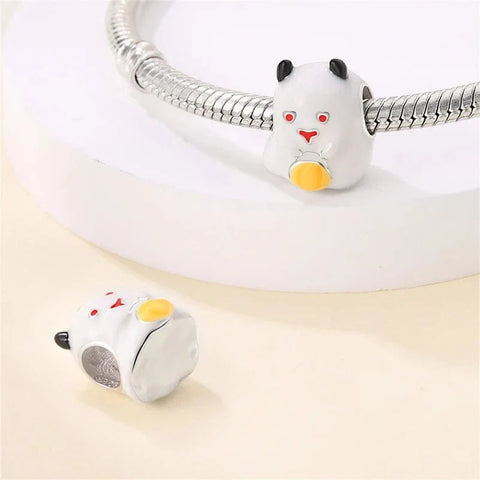 jewlouli adorable panda ghost pandora charm jewelry fits pandora bracelet