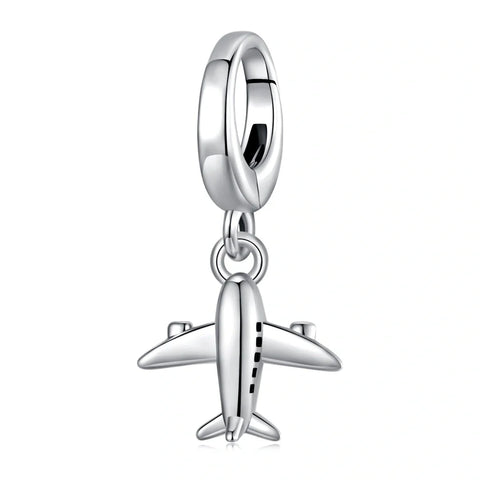 jewlouli airplane dangle pandora charm jewelry fits pandora bracelet