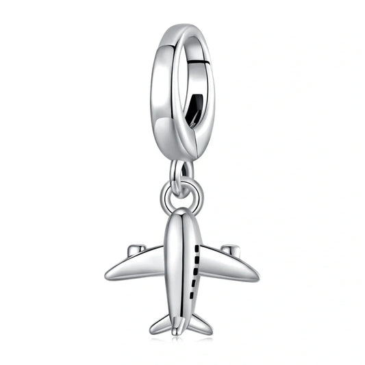 jewlouli airplane dangle pandora charm jewelry fits pandora bracelet