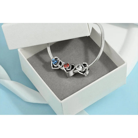 jewlouli always my mother forever my friend birthstone heart pandora charm jewelry fits pandora bracelet