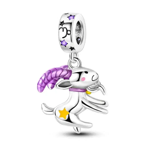 Goat with yelow start charm - Goat with yelow start charm