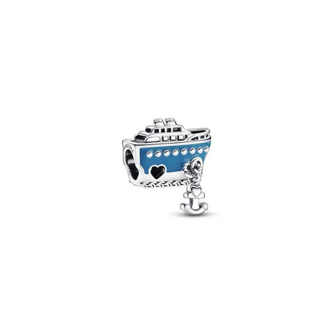 Anchored Cruise Ship Charm - Anchored Cruise Ship Charm