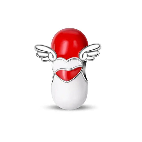 Angel Winged Pill Charm - Angel Winged Pill Charm