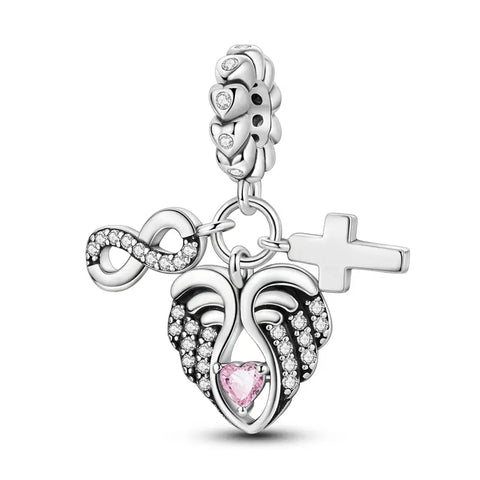 Infinity and cross angle charm