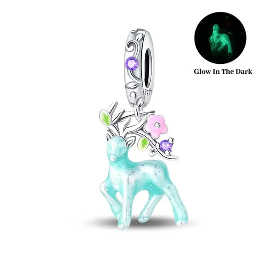 Blue Gazelle Charm
