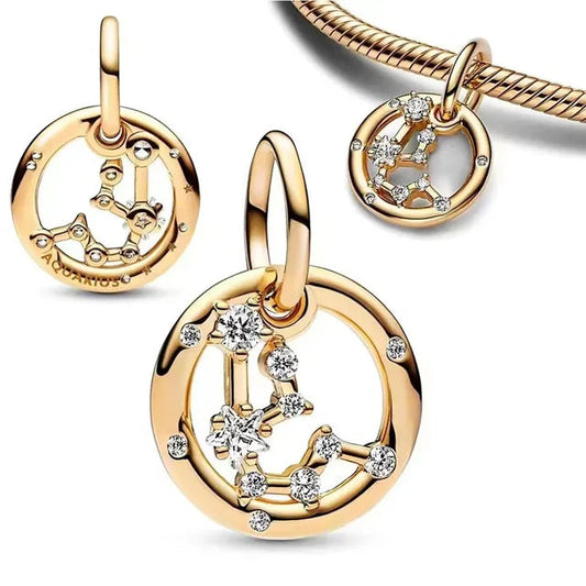Aquarius Zodiac Dangle Charm