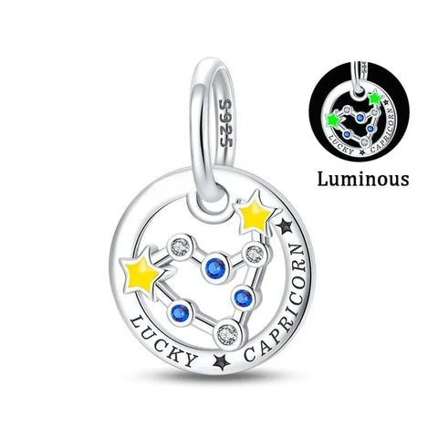jewlouli astrology signs zodiac constellation luminous charmscharmjewlouli jewelry fits pandora bracelet
