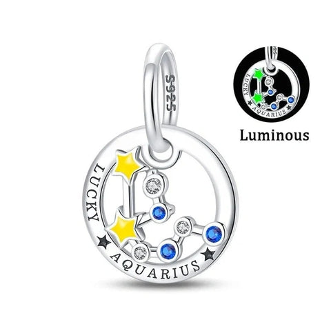 jewlouli astrology signs zodiac constellation luminous charmscharmjewlouli jewelry fits pandora bracelet