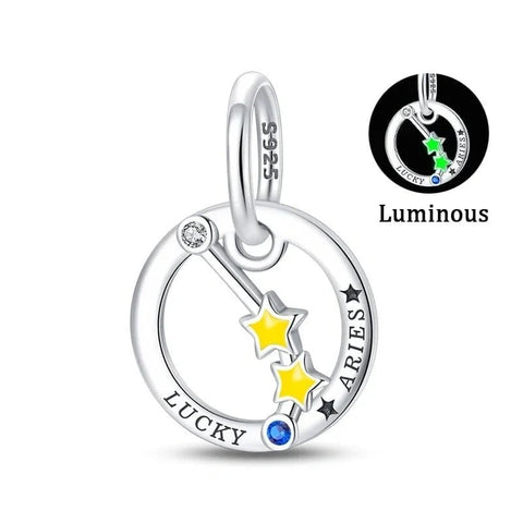 jewlouli astrology signs zodiac constellation luminous charmscharmjewlouli jewelry fits pandora bracelet