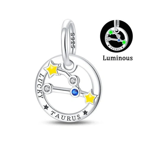 jewlouli astrology signs zodiac constellation luminous charmscharmjewlouli jewelry fits pandora bracelet