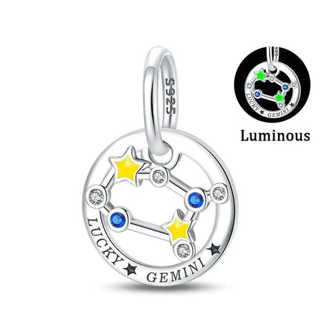 jewlouli astrology signs zodiac constellation luminous charmscharmjewlouli jewelry fits pandora bracelet