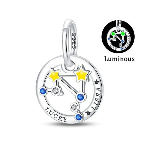 jewlouli astrology signs zodiac constellation luminous charmscharmjewlouli jewelry fits pandora bracelet
