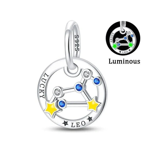 jewlouli astrology signs zodiac constellation luminous charmscharmjewlouli jewelry fits pandora bracelet