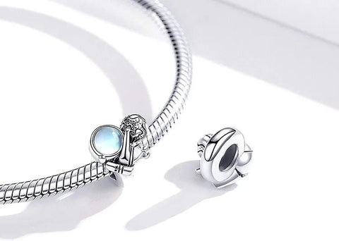 Astronaut Planet Charm