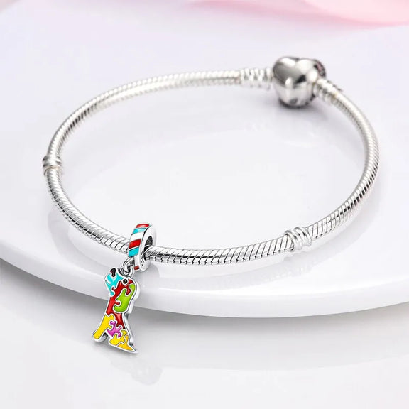 Puzzle Dog Charm - Puzzle Dog Charm