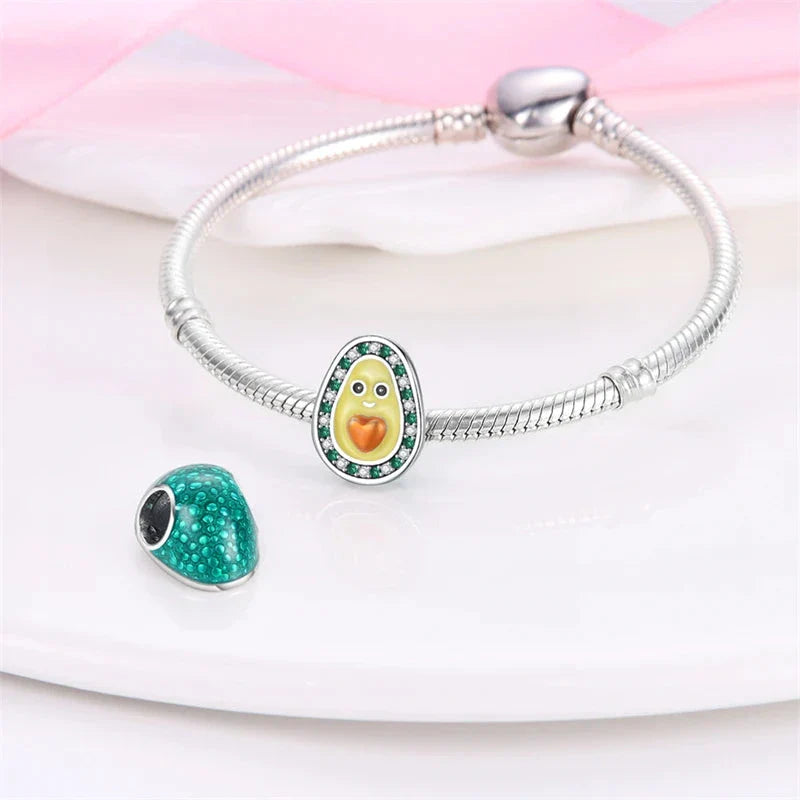 avocado-face-charm charm Pandora affordable fits bracelet Jewelry