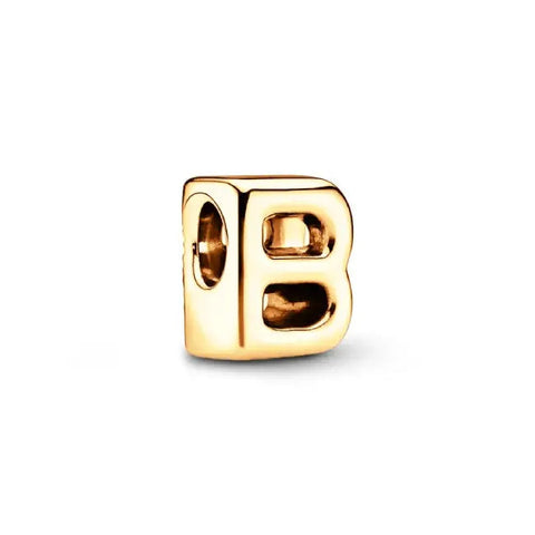 B Letter Gold charm letter - B Letter Gold charm letter