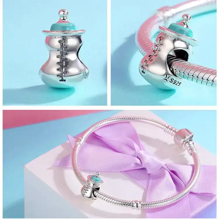 baby-bottle affordable fits Pandora bracelet Jewelry charm