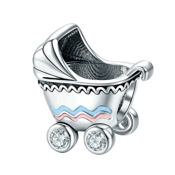 Baby Carriage Charm - baby-carriage Jewelry charm affordable fits Pandora bracelet