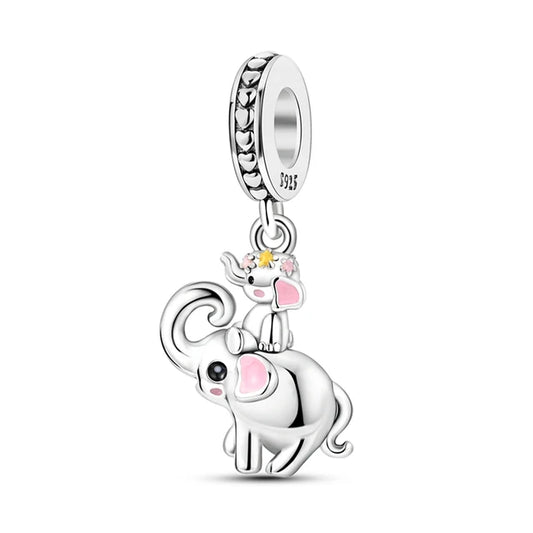 baby-elephant-charm fits Pandora bracelet charm affordable Jewelry