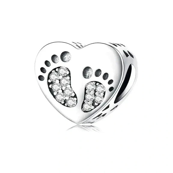 Baby Footprint Charm - baby-footprint affordable Pandora Jewelry charm fits bracelet