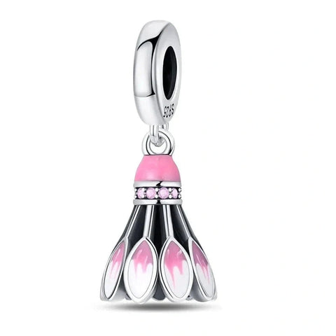 Badminton Dangle Pink Charm
