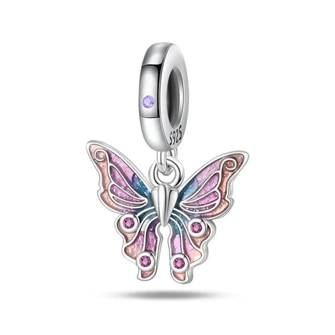 jewlouli barbie butterfly pandora charm jewelry fits pandora bracelet