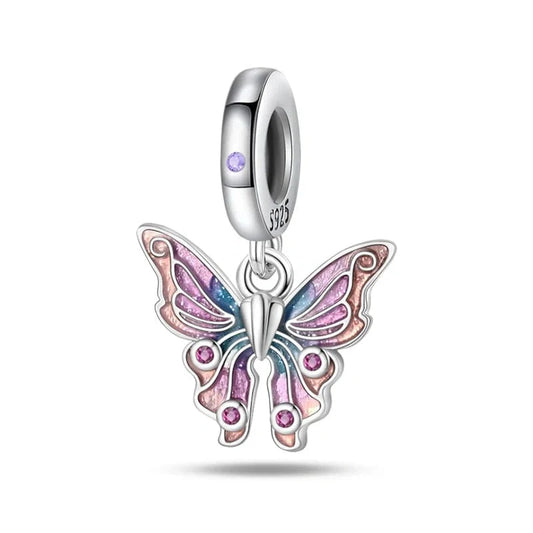 jewlouli barbie butterfly pandora charm jewelry fits pandora bracelet