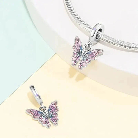 jewlouli barbie butterfly pandora charm jewelry fits pandora bracelet