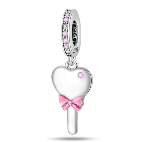 jewlouli barbie heart key dangle pandora charm jewelry fits pandora bracelet