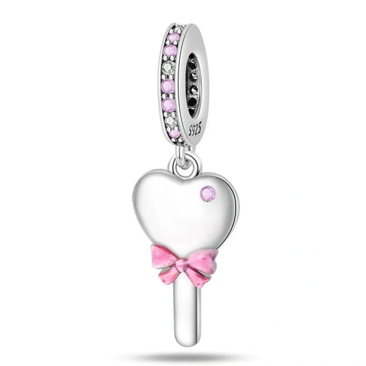 jewlouli barbie heart key dangle pandora charm jewelry fits pandora bracelet