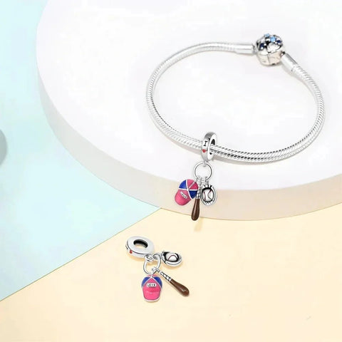 jewlouli baseball-hat-dangle-pandora-charm-jewelry__ fits pandora bracelet